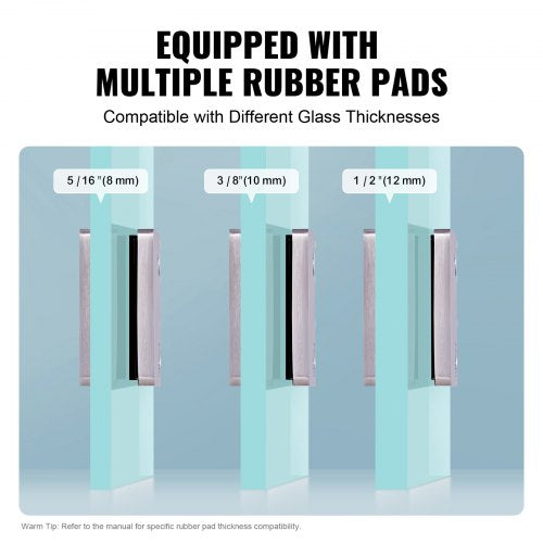 Glass Clamp 4 PCS Square Glass Railing Bracket for 031 047 Tempered