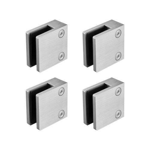 Glass Clamp 4 PCS Square Glass Railing Bracket for 031 047 Tempered