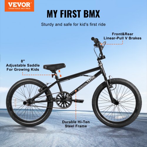 20Inch BMX Bike Freestyle Bike Men Kids BMX Bicycle HiTen Steel Frame – 20