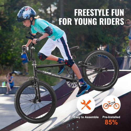 20Inch BMX Bike Freestyle Bike Men Kids BMX Bicycle HiTen Steel Frame – 20