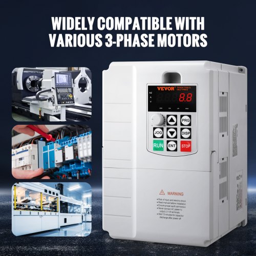 VFD 75KW 34A 10HP Variable Frequency Drive for 3Phase Motor Speed Control