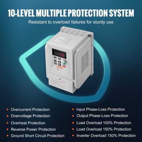VFD 5HP 4KW 18A 1 Phase 220V240V Input to 3 Phase 220V240V Output