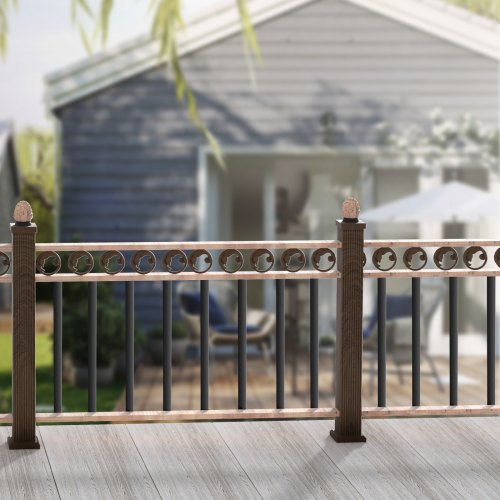 Staircase Metal Balusters 38 x 1 Flat Aluminum Alloy Decorative