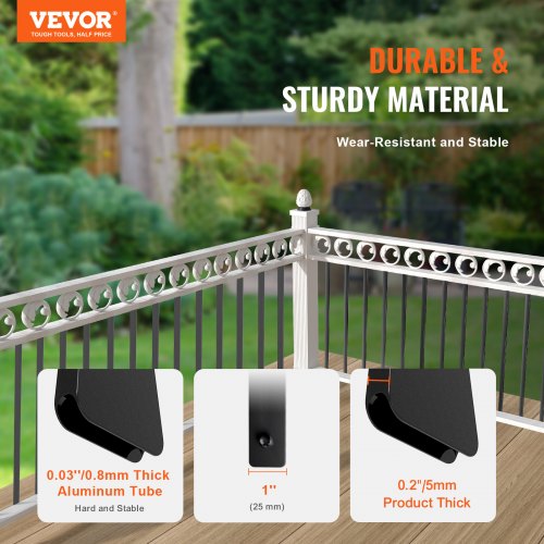 Staircase Metal Balusters 3228 x 1 x 02 Flat Aluminum Alloy Decorative