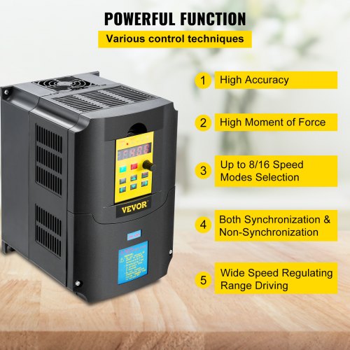 Variable Frequency Drive AC 220V Input 4KW Variable Frequency CNC Drive