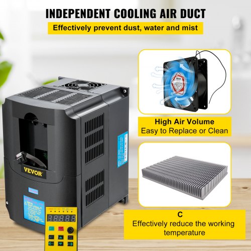 Variable Frequency Drive AC 220V Input 4KW Variable Frequency CNC Drive
