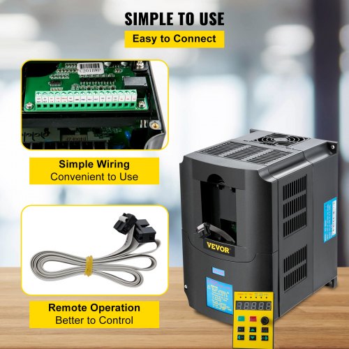 Variable Frequency Drive AC 220V Input 4KW Variable Frequency CNC Drive