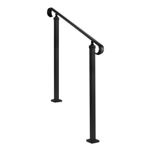 Handrails for Outdoor Steps 23 Step Adjustable Height Carbon Steel