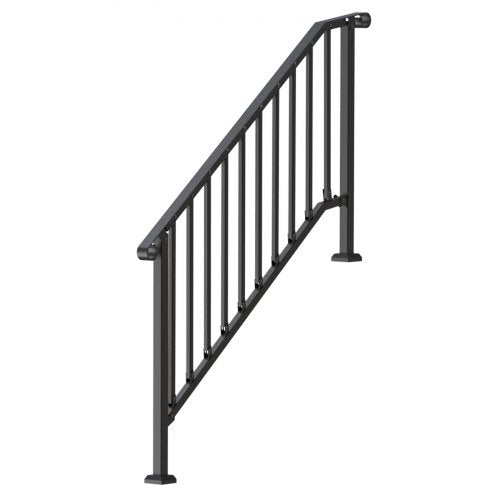 Handrails for Outdoor Steps 5 Step Stair Hand Rail Kit Transitional Carbon