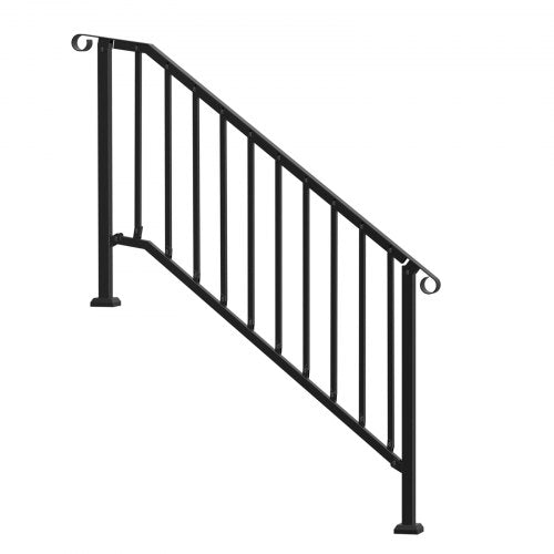 Handrails for Outdoor Steps 5 Step Stair Hand Rail Kit Transitional Carbon