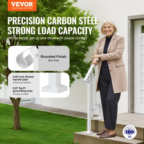 Handrails for Outdoor Steps 12 Step Stair Hand Rail Kit Transitional