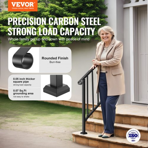 Handrails for Outdoor Steps 23 Step Stair Hand Rail Kit Transitional