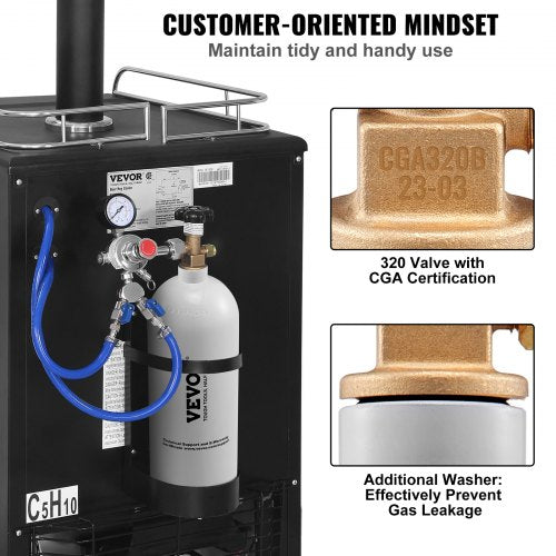 5 Lbs CO2 Tank Aluminum Gas Cylinder Brand New CO2 Cylinder with Gray Spray