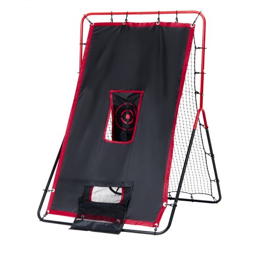 Baseball And Softball Rebounder Net 35 x 4.5 ft 2in1 Switch Hitter Pitch