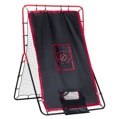 Baseball And Softball Rebounder Net 35 x 4.5 ft 2in1 Switch Hitter Pitch