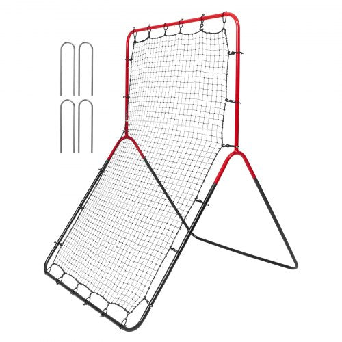 Baseball And Softball Rebounder Net 3 x 4.5 ft PitchBack Baseball Pitching