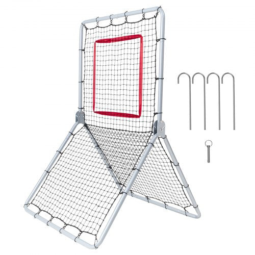 Baseball And Softball Rebounder Net 35 x 6 ft PitchBack Baseball Pitching