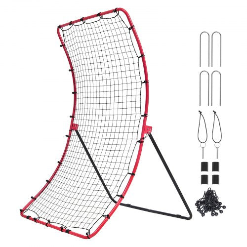 Baseball And Softball Rebounder Net 4 x 5.5 ft PitchBack Baseball Pitching
