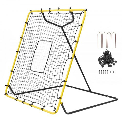 Baseball And Softball Rebounder Net 4 x 4.5 Feet PitchBack Baseball Nest