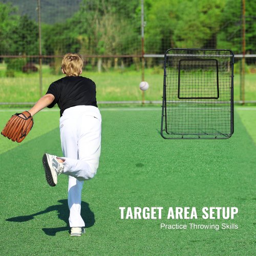 Baseball And Softball Rebounder Net 4 x 6 Feet PitchBack Baseball Nest