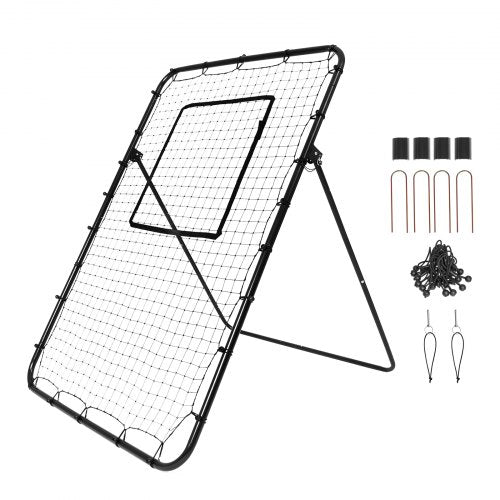 Baseball And Softball Rebounder Net 4 x 6 Feet PitchBack Baseball Nest