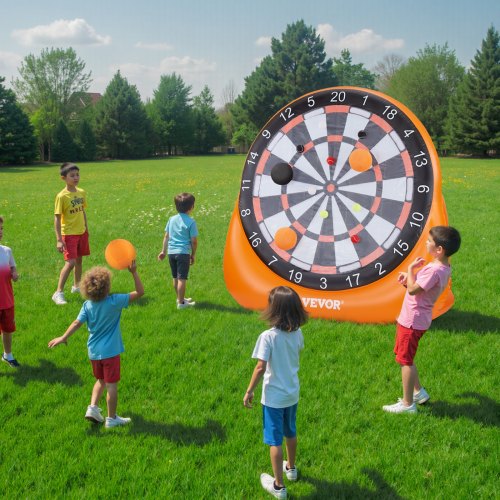 Inflatable Soccer Dart Board over 6 ft High Giant Soccer Dart Board with 4