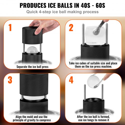 Ice Ball Press 24 Ice Ball Maker Aircraft Al Alloy Ice Ball Press Kit
