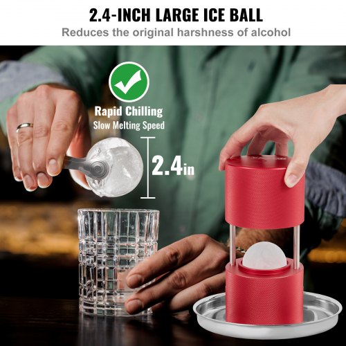 Ice Ball Press 24 Ice Ball Maker Aircraft Al Alloy Ice Ball Press Kit