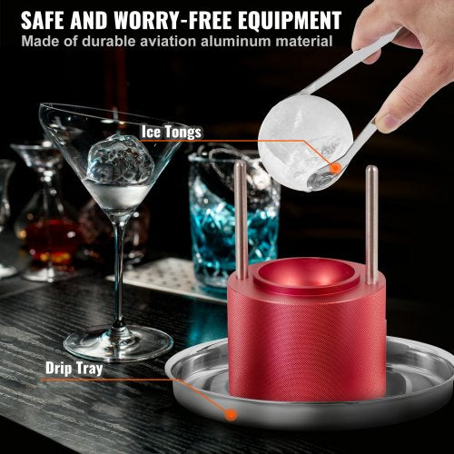Ice Ball Press 24 Ice Ball Maker Aircraft Al Alloy Ice Ball Press Kit