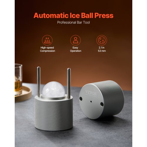 Ice Ball Press 21 Ice Ball Maker Aviation Aluminum Ice Ball Press Kit