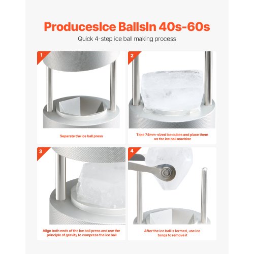 Ice Diamond Press 24 Ice Ball Maker Aviation Aluminum Diamond Ice Ball