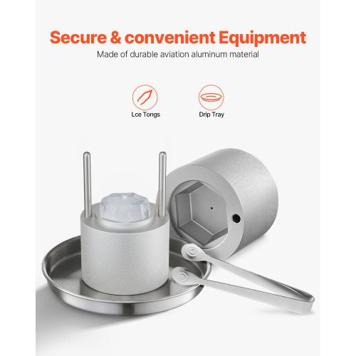 Ice Diamond Press 24 Ice Ball Maker Aviation Aluminum Diamond Ice Ball