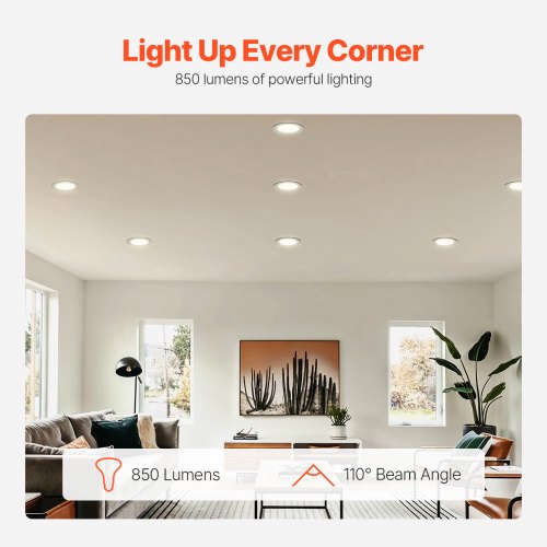 BR30 Flood Light Bulb 12 Pack LED Indoor Flood Lights 850 Lumens LED Flood