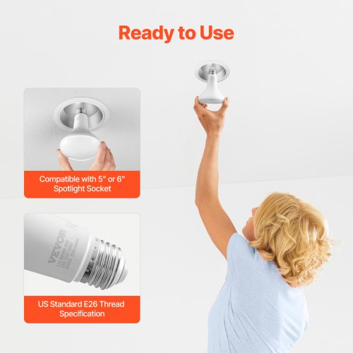 BR30 Flood Light Bulb 12 Pack LED Indoor Flood Lights 850 Lumens LED Flood