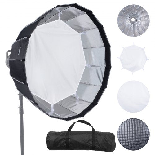 Parabolic Softbox 33 in 850 mm Quick Release and Quick Fold Lightweight