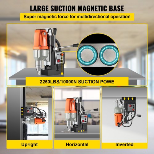Magnetic Drill Magnetic Drilling Machine 980W Metal Drill Press High Power