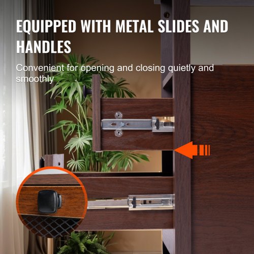 Farmhouse End Table Nightstand with Charging Station 4 Tiers End Table