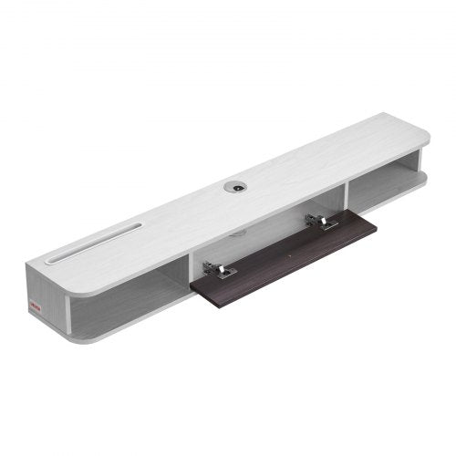 Floating TV Stand 55 in Wall Mount Entertainment Center with Cable Hole