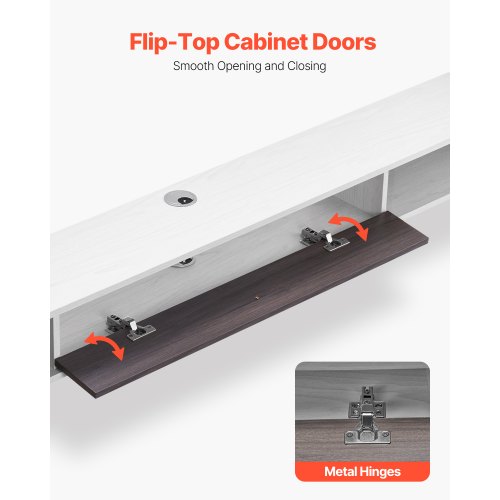 Floating TV Stand 70 in Wall Mount Entertainment Center with Cable Hole