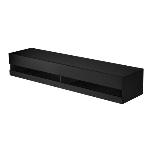 Floating TV Stand 71 in Wall Mount Entertainment Center with Power Outlet