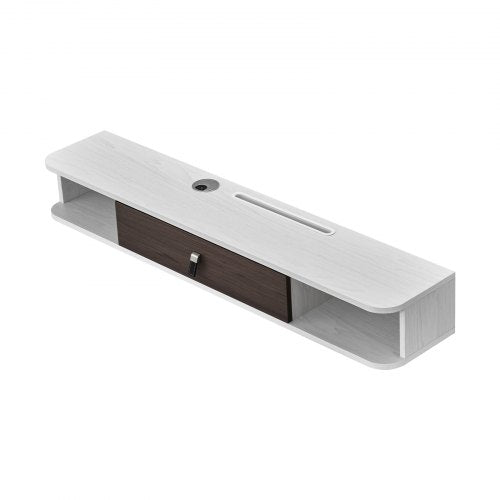 Floating TV Stand 47 in Wall Mount Entertainment Center with Cable Hole