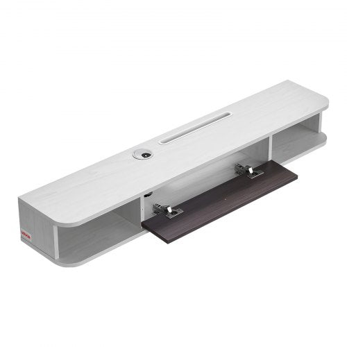 Floating TV Stand 47 in Wall Mount Entertainment Center with Cable Hole