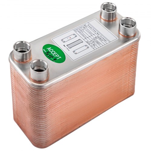 Heat Exchanger 3x75 60 Plates Brazed Plate Heat Exchanger 316L 12