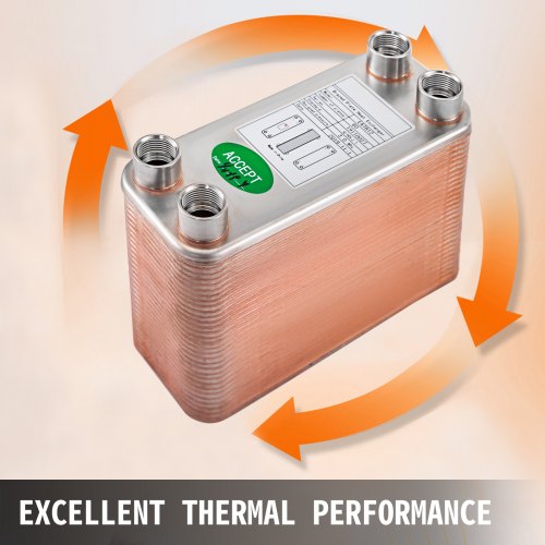 Heat Exchanger 3x75 60 Plates Brazed Plate Heat Exchanger 316L 12