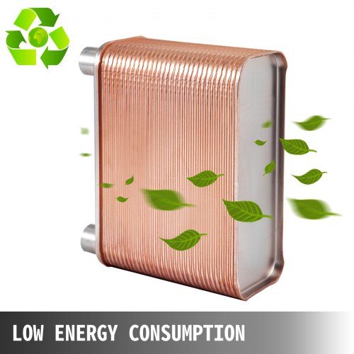 Heat Exchanger 3x75 60 Plates Brazed Plate Heat Exchanger 316L 12