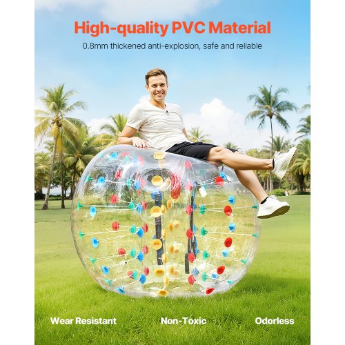 Inflatable Bumper Balls 1Pack 5FT15M Body Sumo Zorb Ball 08mm Thick