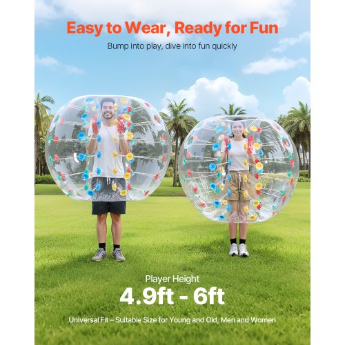 Inflatable Bumper Balls 1Pack 5FT15M Body Sumo Zorb Ball 08mm Thick