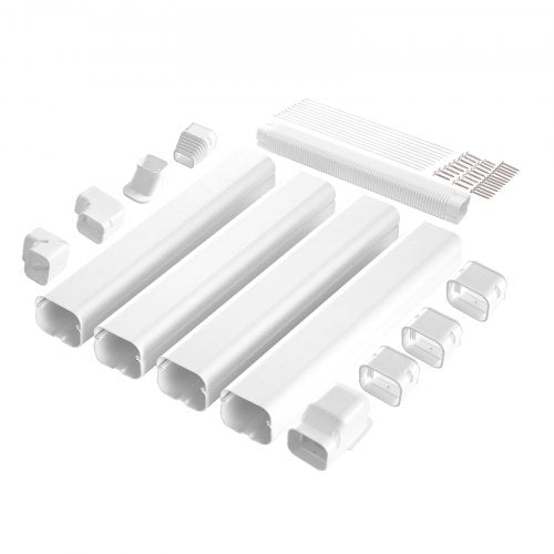 Mini Split Line Set Cover 3inch W 176Ft L PVC Decorative Pipe Line Cover