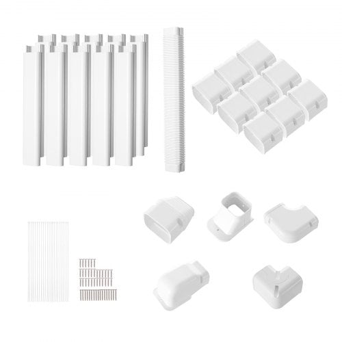 Mini Split Line Set Cover 3inch W 177Ft L PVC Decorative Pipe Line Cover