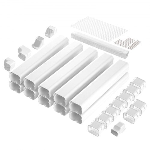 Mini Split Line Set Cover 3inch W 177Ft L PVC Decorative Pipe Line Cover